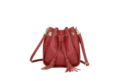 Maela - leather bucket bag