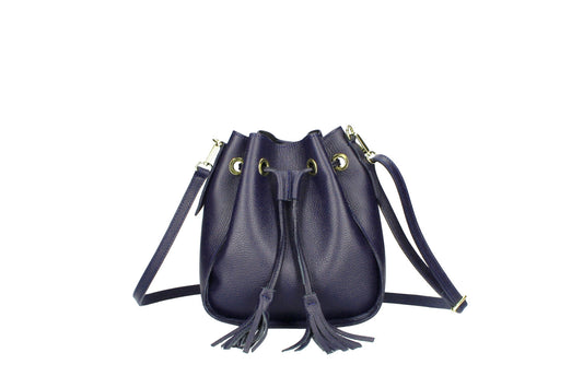 Maela - leather bucket bag
