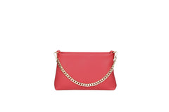 Esther - Leather Pochette with chain
