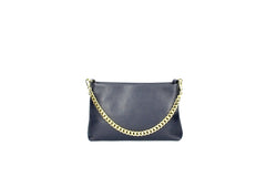 Esther - Leather Pochette with chain