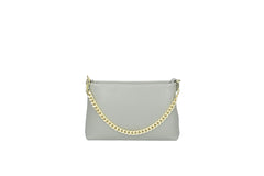 Esther - Leather Pochette with chain