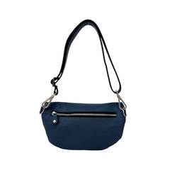 Genuine Leather Belt Bag - Light Blue