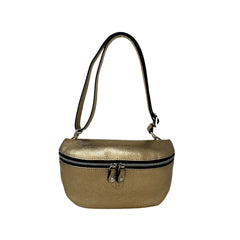 Genuine Leather Belt Bag - Gold