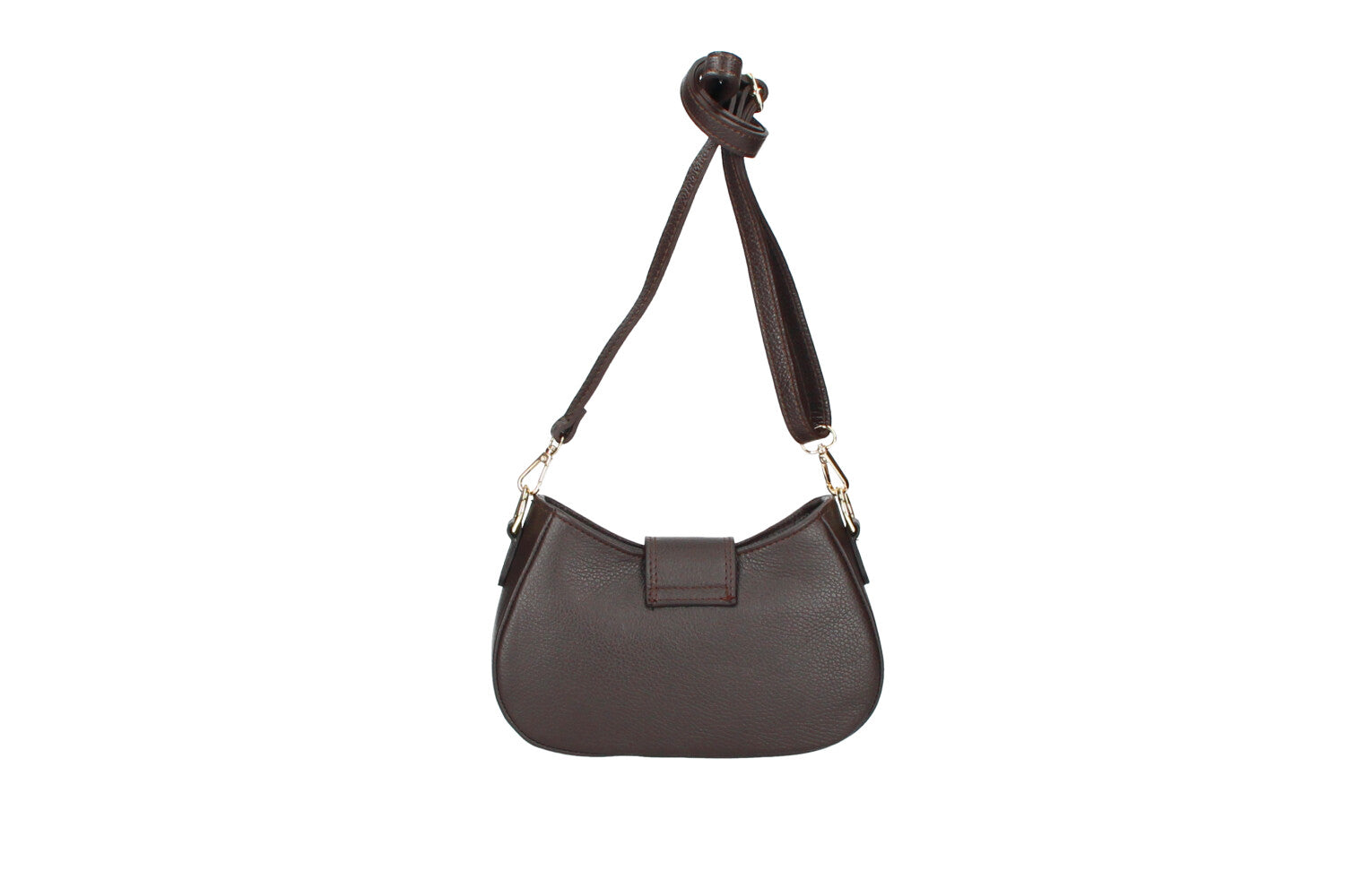 Audrey leather crossbody bag tan back view