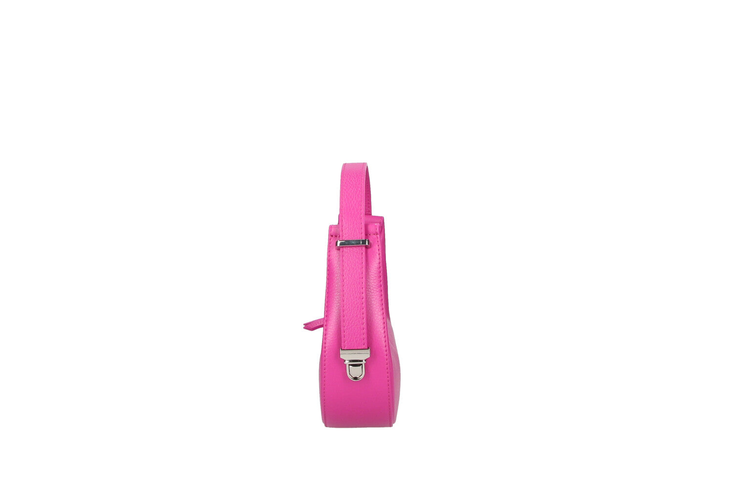 belinda-leather-small-bag-fuchsia-side-view
