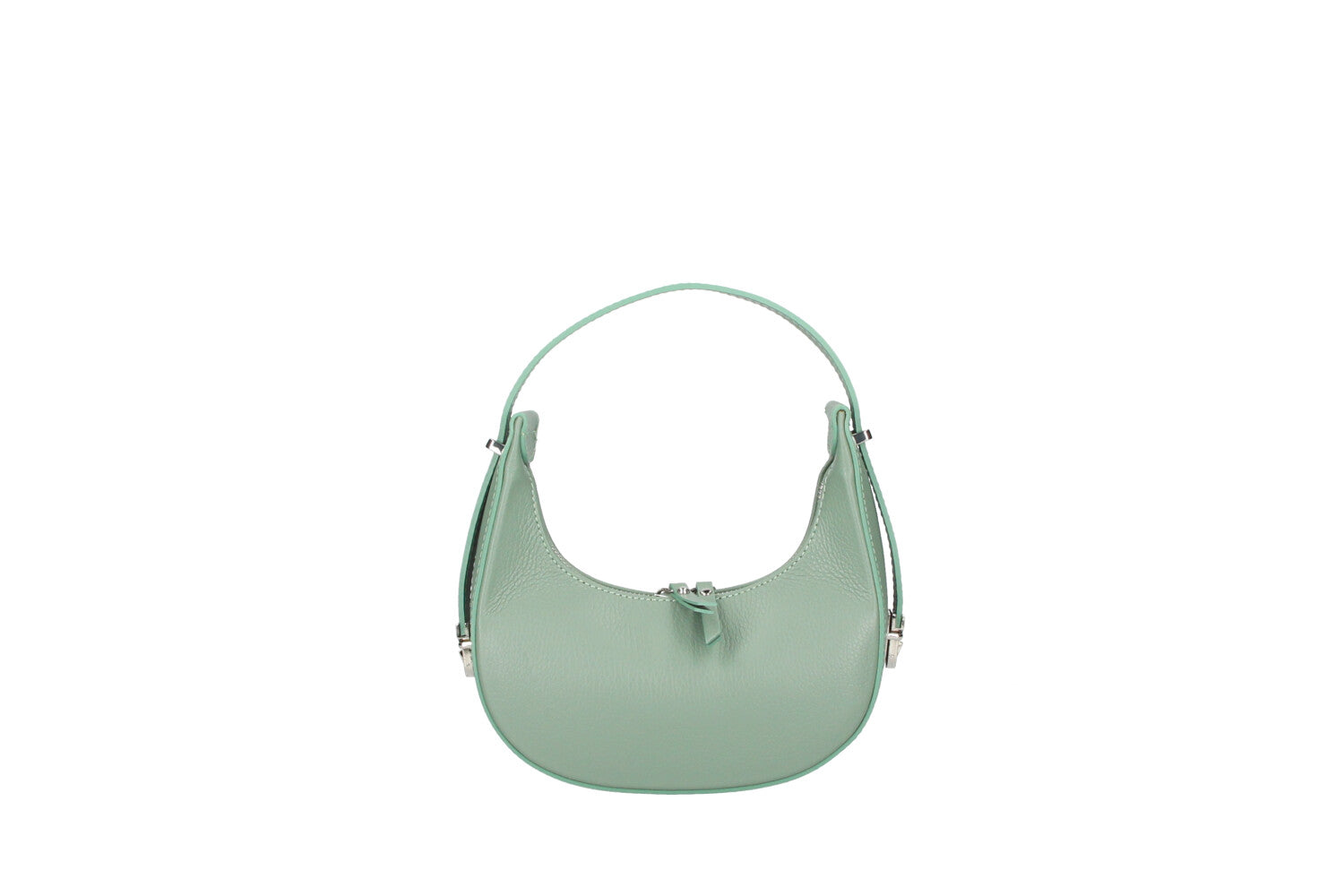 belinda-leather-small-bag-metallic-front-view