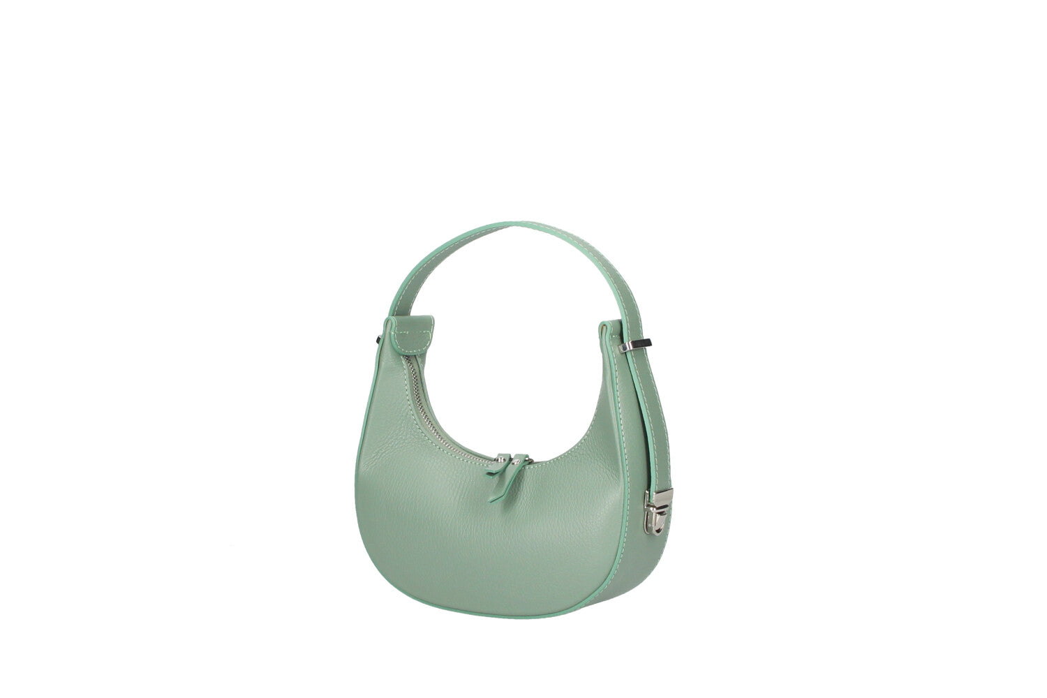 belinda-leather-small-bag-metallic-front-view