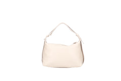 Doda leather crossbody bag beige back view