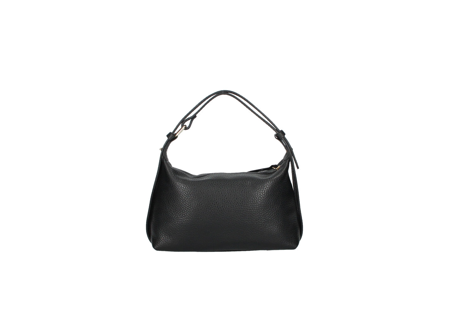 Doda leather crossbody bag black back view