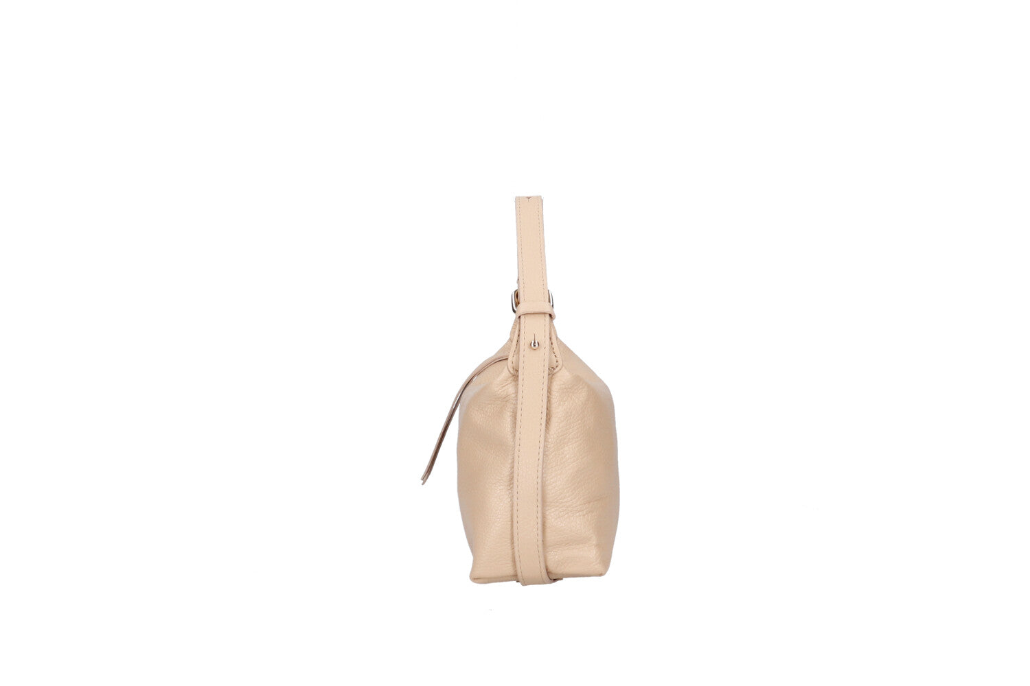 Doda leather crossbody bag champagne detail view