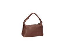 Doda leather crossbody bag mustard back view