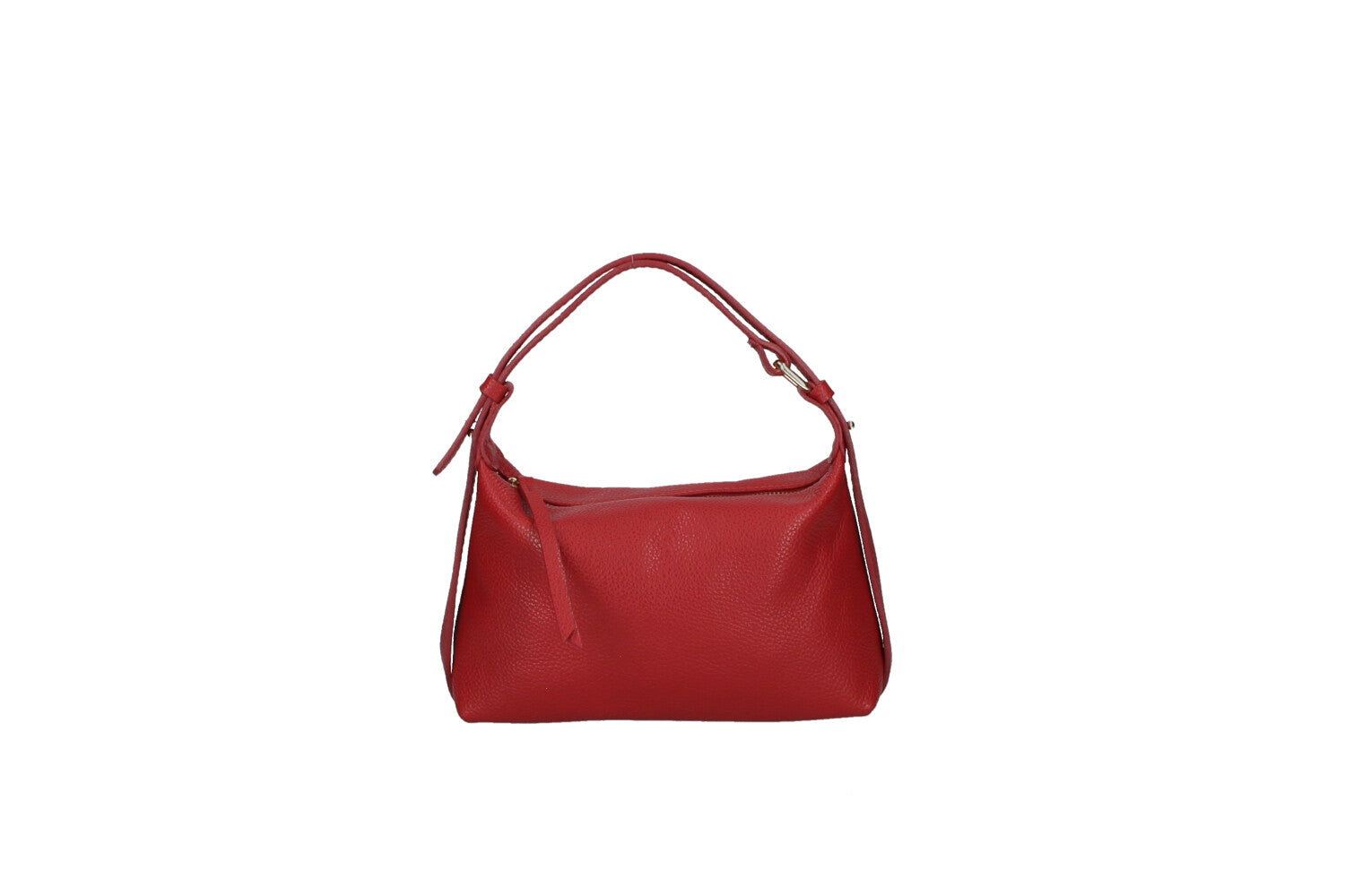 Doda leather crossbody bag red front view