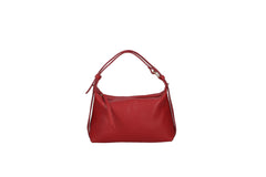 Doda leather crossbody bag red front view