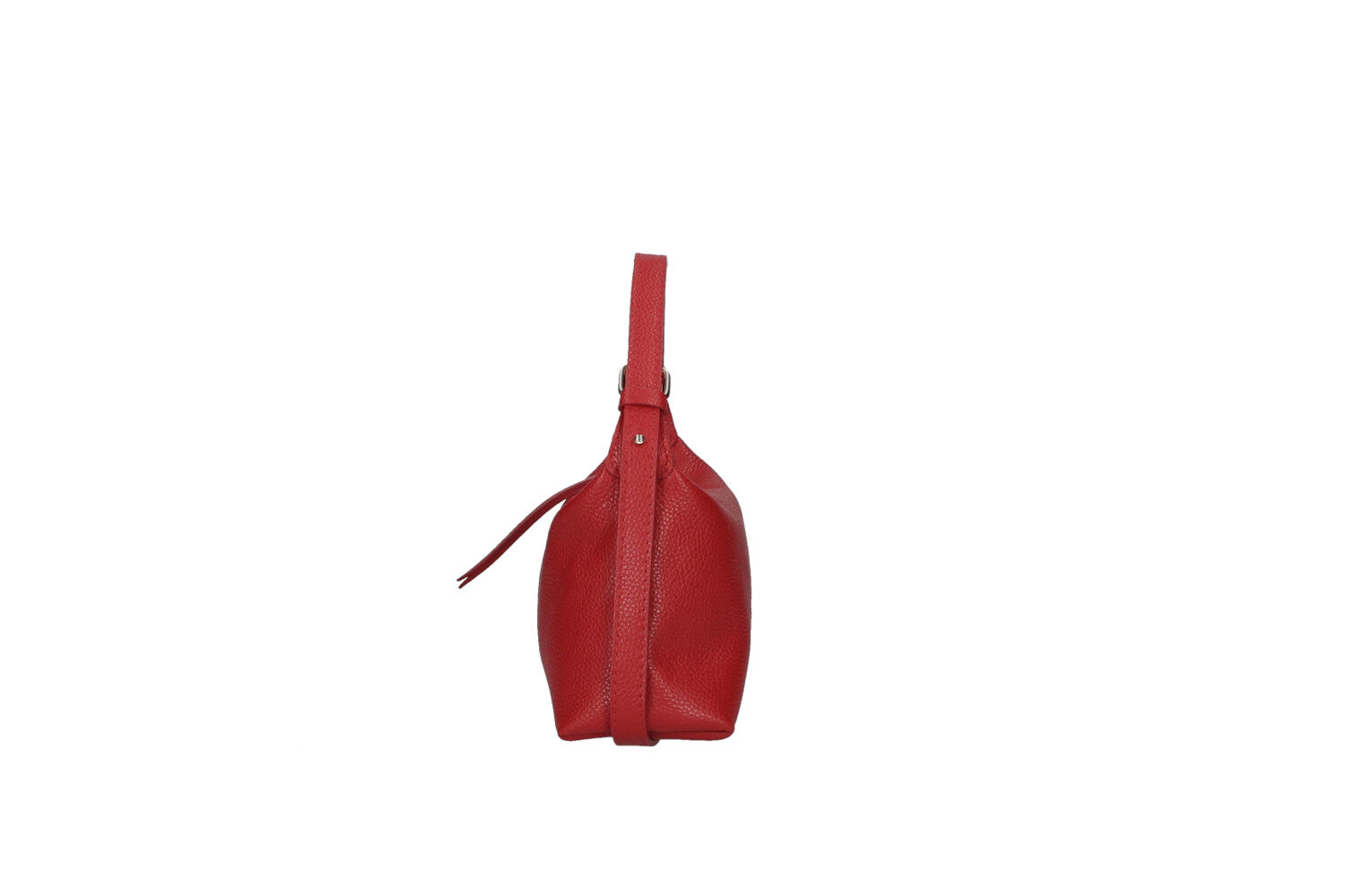 Doda leather crossbody bag red detail view