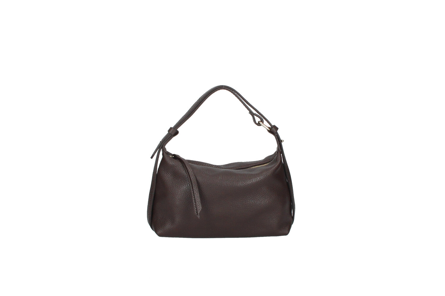 Doda leather crossbody bag tan front view