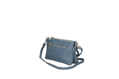 Griselda-Genuine Leather Crossbody Bag with Double Compartment – Made in Italy