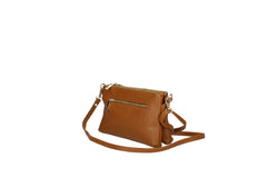 Griselda-Genuine Leather Crossbody Bag with Double Compartment – Made in Italy