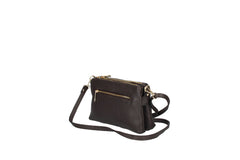Griselda-Genuine Leather Crossbody Bag with Double Compartment – Made in Italy