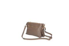 Griselda-Genuine Leather Crossbody Bag with Double Compartment – Made in Italy