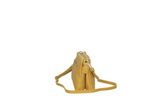 Griselda-Genuine Leather Crossbody Bag with Double Compartment – Made in Italy