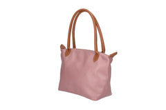 Peony-Genuine Leather Two-Tone Shoulder Bag