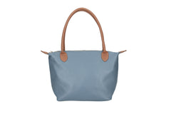 Peony-Genuine Leather Two-Tone Shoulder Bag