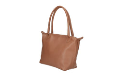 Peony-Genuine Leather Two-Tone Shoulder Bag
