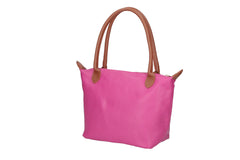 Peony-Genuine Leather Two-Tone Shoulder Bag