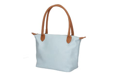 Peony-Genuine Leather Two-Tone Shoulder Bag