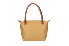 Peony-Genuine Leather Two-Tone Shoulder Bag