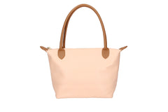 Peony-Genuine Leather Two-Tone Shoulder Bag