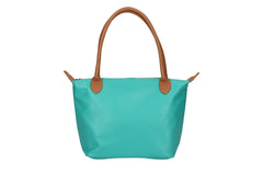 Peony-Genuine Leather Two-Tone Shoulder Bag