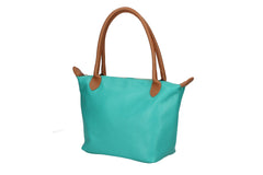 Peony-Genuine Leather Two-Tone Shoulder Bag