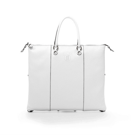 Large Leather Bag White