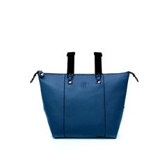 Large Leather Bag Navy Blue