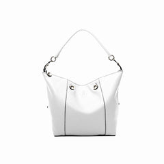 Large Leather Bag White