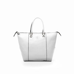 Large Leather Bag White