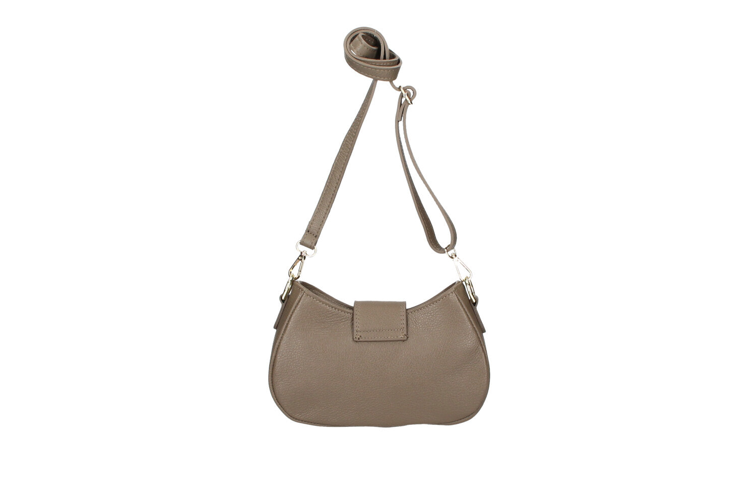 Audrey leather crossbody bag fango back view