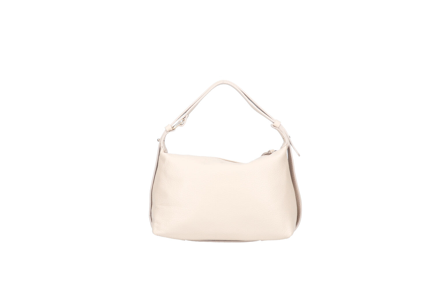 Doda leather crossbody bag beige back view