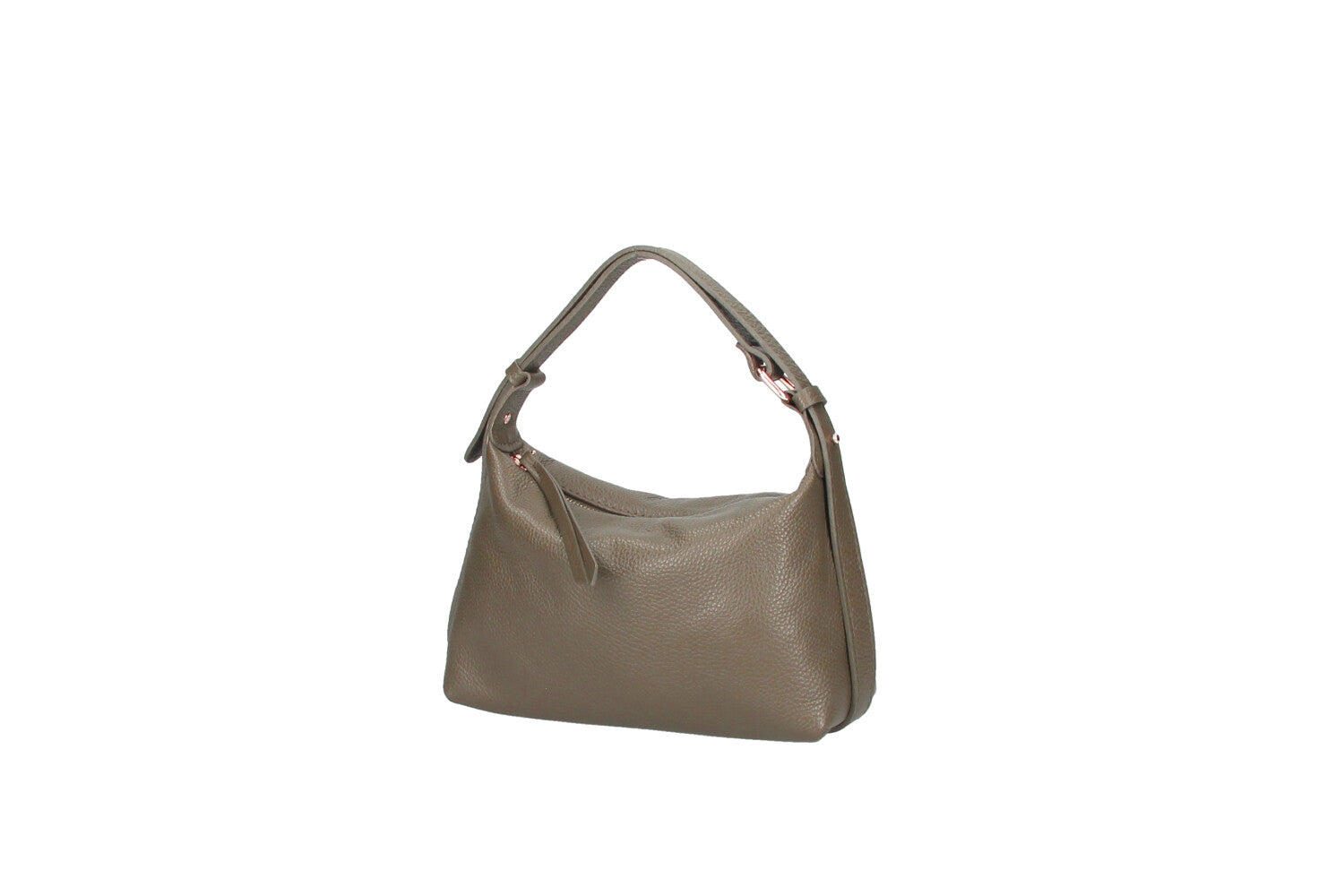Doda leather crossbody bag fango side view