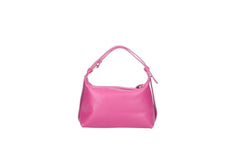 Doda leather crossbody bag fuchsia back view