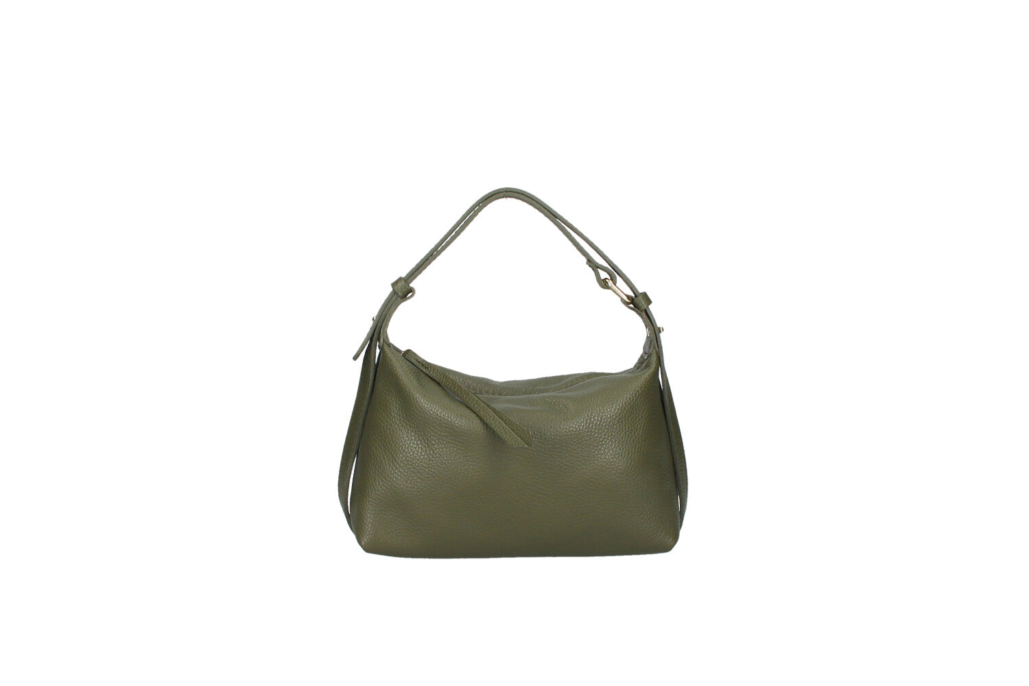 Doda leather crossbody bag olivefront view