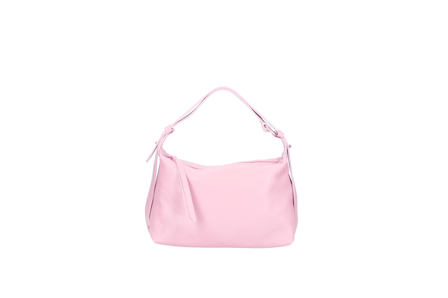 Doda leather crossbody bag rosa confetto front view