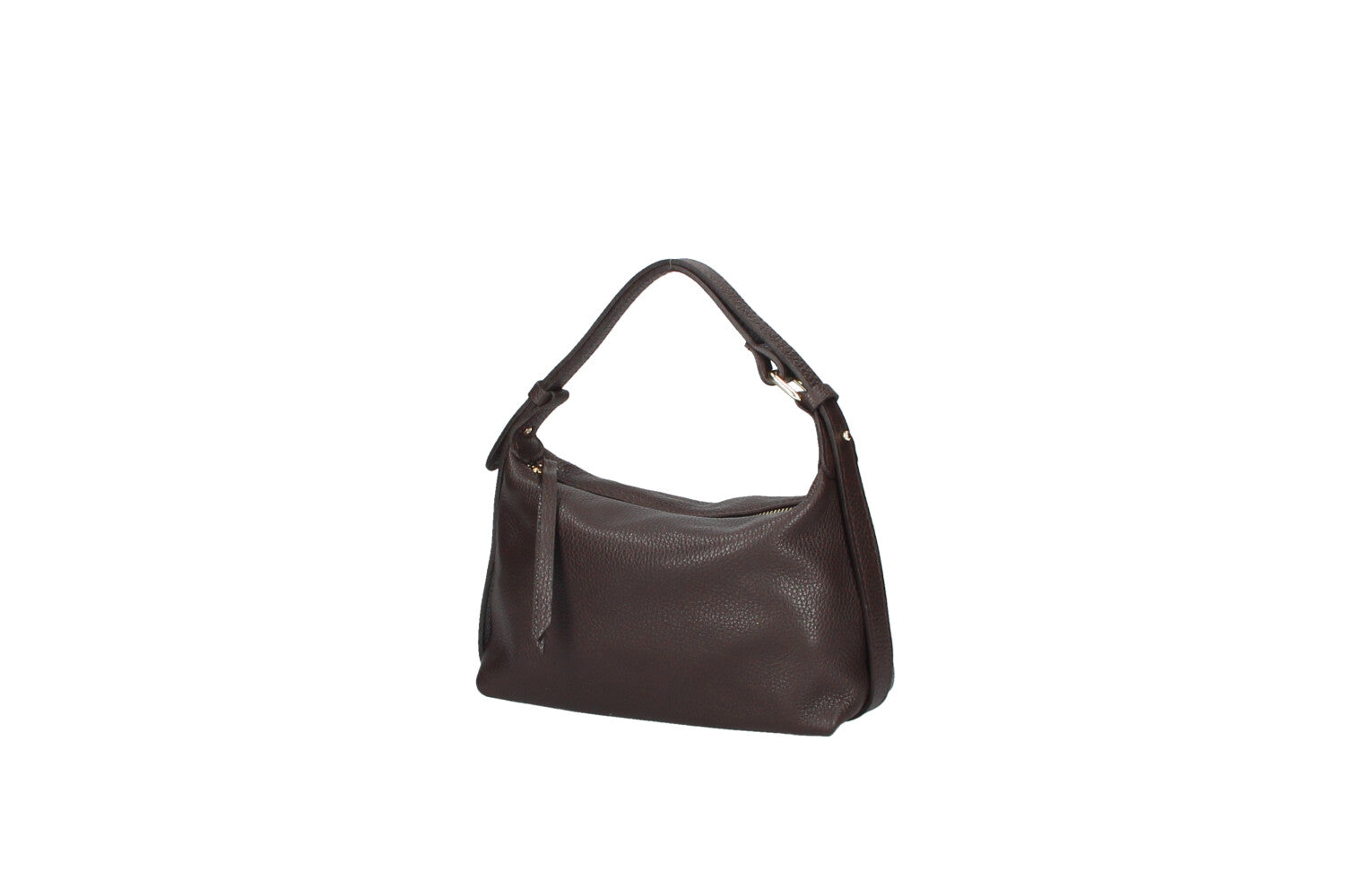 Doda leather crossbody bag tan side view