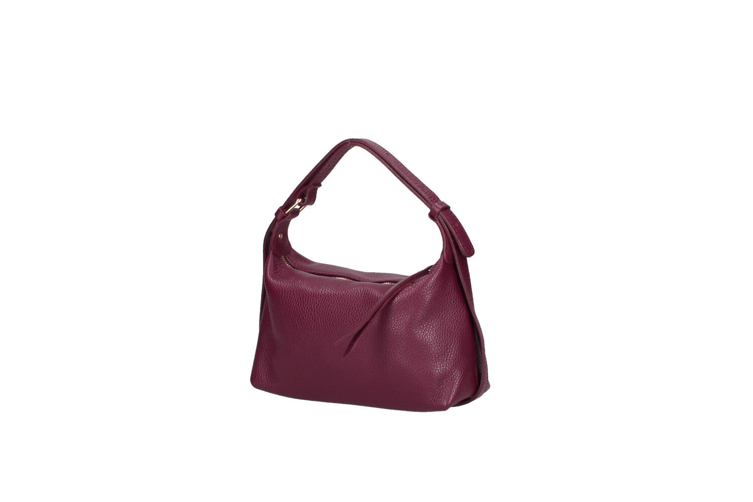 Doda leather crossbody bag violet side view