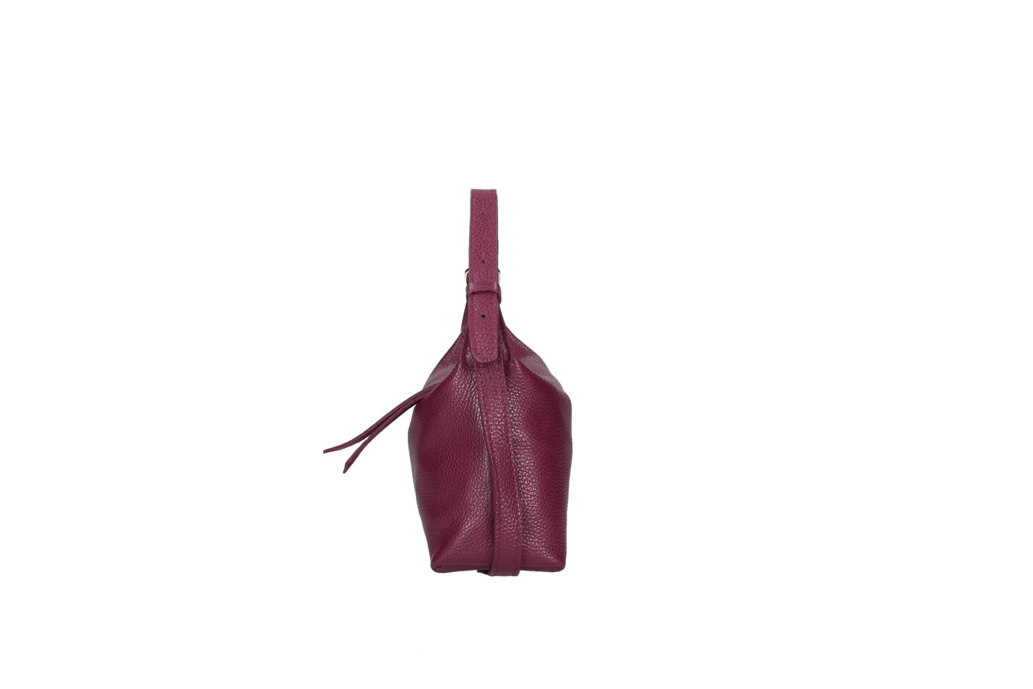 Doda leather crossbody bag violet detail view