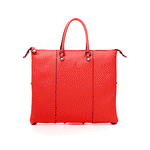 Large Leather Bag Red