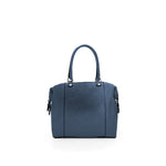 Large Leather Blue Metal