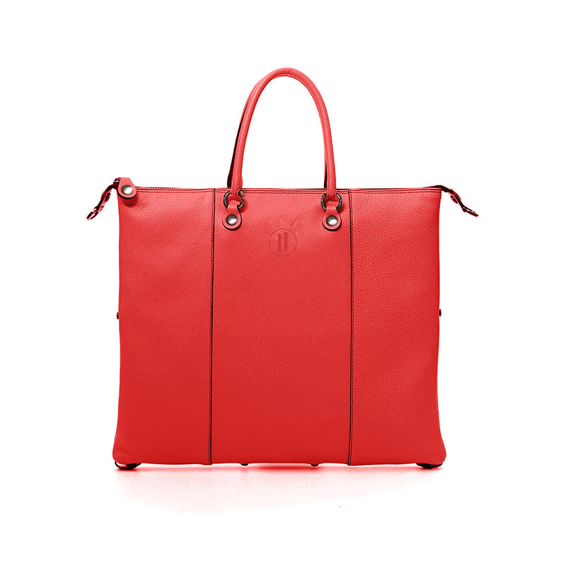 Large Leather Bag Red