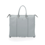 Large Leather Bag Grey